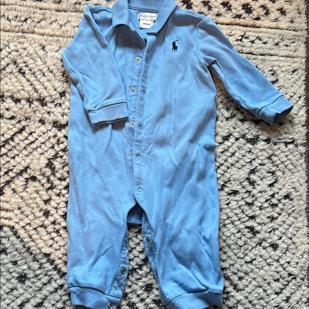 Ralph Lauren Light Blue Kids Footie